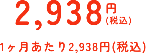 3445円税込/月