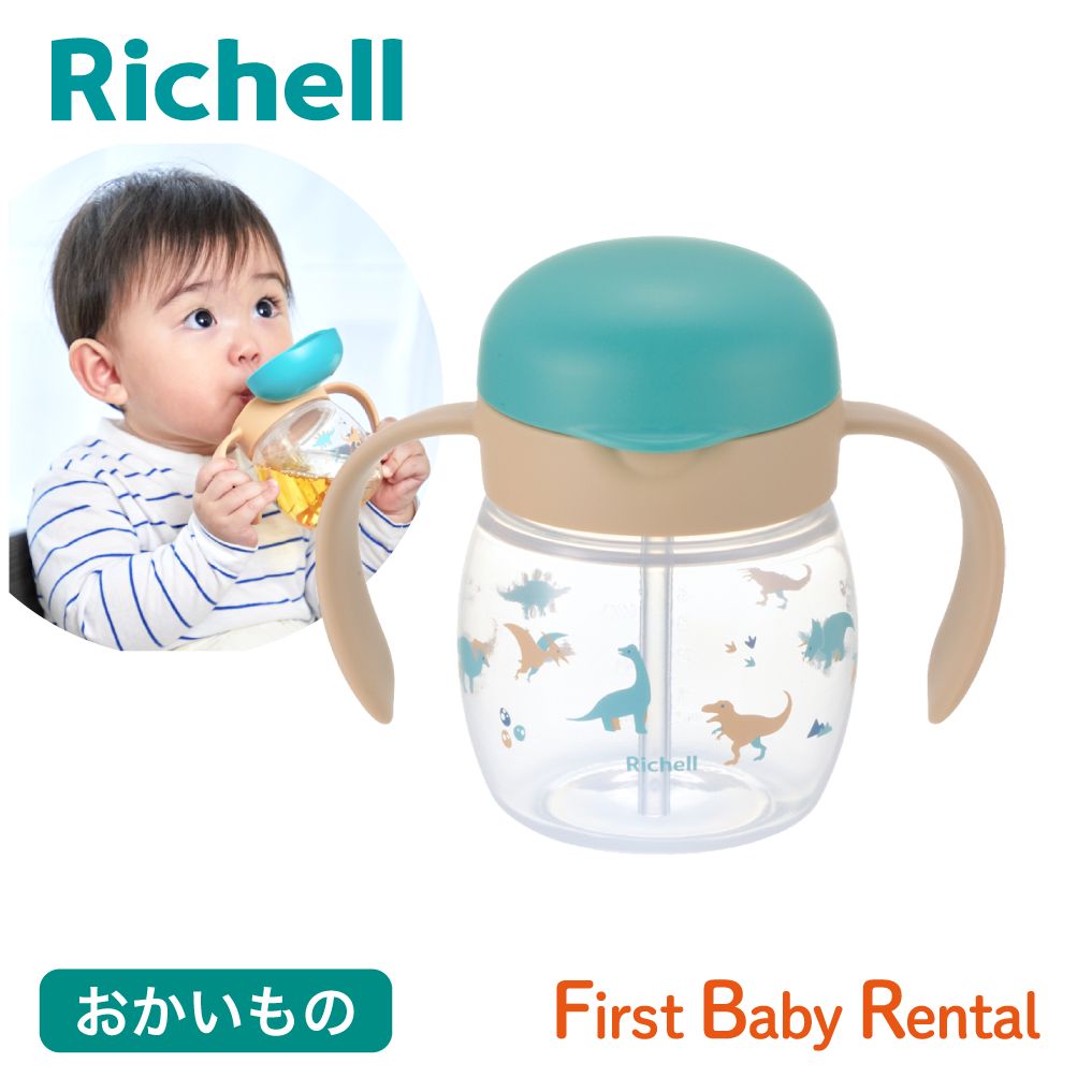 リッチェル トライ もれないストローマグ グリーン(商品販売)